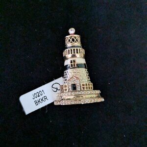 Enameled Lighthouse Pin